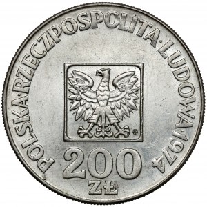 Destrukt 200 złotych 1974 XXX lat PRL - ODWROTKA