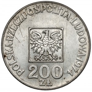 Destrukt 200 złotych 1974 XXX lat PRL - ODWROTKA