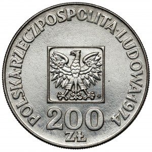 Destrukt 200 zloty 1974 XXX years of PRL - ODWROTKA