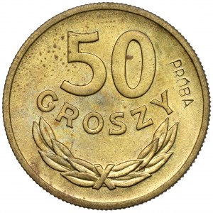 Sample brass 50 pennies 1957