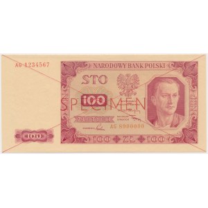 100 zloty 1948 - SPECIMEN - AG