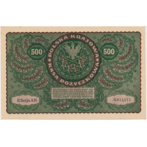 500 mkp 1919 - II Serja AN (Mił.28d)