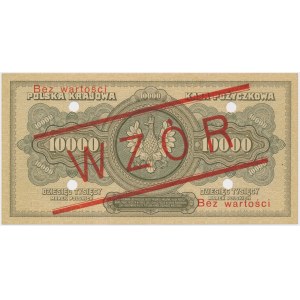 10.000 mkp 1922 - WZÓR - A 1234500 678900