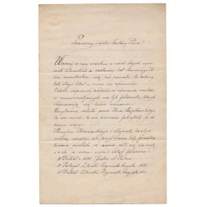 Listy numizmatyczne 1868 r. - ksiądz Ignacy Polkowski i kolekcjoner (2szt)