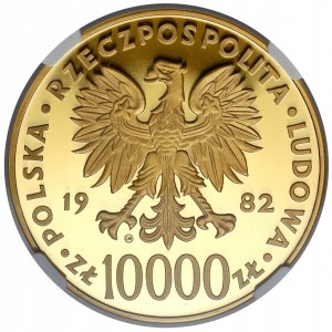 10.000 złotych 1982 Jan Paweł II - stempel lustrzany