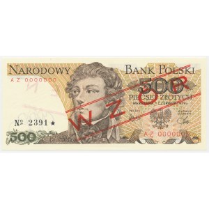 500 zloty 1979 - MODEL - AZ 0000000 - No.2391