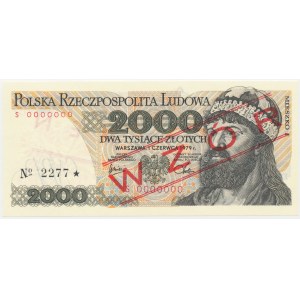 2.000 zł 1979 - WZÓR - S 0000000 - No.2277