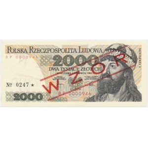 2.000 PLN 1982 - MODELL - BP 0000946 - Nr.0247