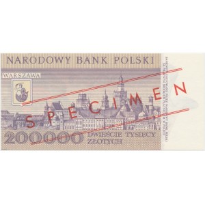 200.000 zł 1989 - WZÓR - A 0000000 - No.0682