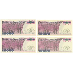 10.000 złotych 1988 - MIX serii (4szt)