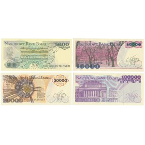 PRL, zestaw banknotów (4szt)