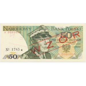 50 Zloty 1975 - MODELL - A 0000000 - Nr.1785