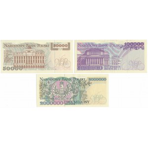 Set of 50,000, 100,000 and 2 million 1993 (3pc)