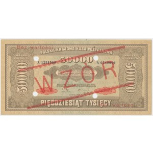 50.000 mkp 1922 - MODELL - Perforation
