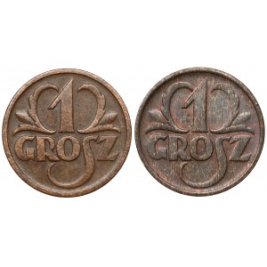 1 grosz 1934 i 1935 (2szt)