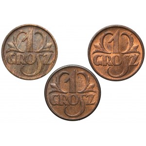 1 Pfennig 1936-1938 (3 Stck.)