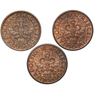 1 Pfennig 1936-1938 (3 Stck.)