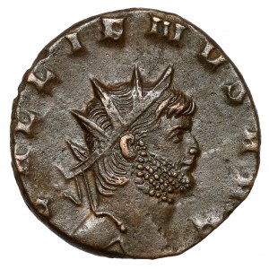 Gallien (258-268 n.e.) Antoninian, Rzym - antylopa oryks