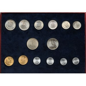 Mennica Państwowa - podwójny zestaw prezentacyjny monet pierwszej emisji 1949