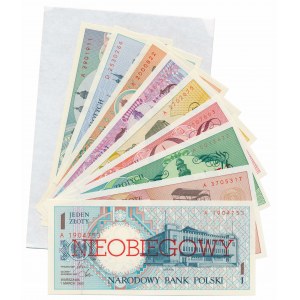 NON-OBLE Polish Cities - set with issue envelope