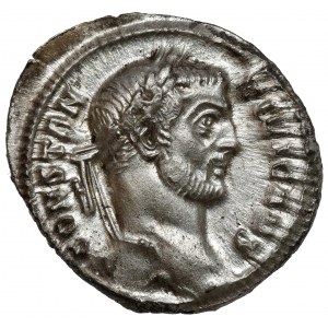 Constantius I. Chlorus (293-306 n. Chr.) Argenteus, Rom - seltener Nennwert