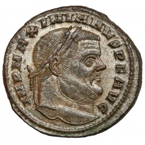 Galerius (293-305 n. Chr.) Follis, Karthago - Versilberung