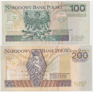 100 und 200 Zloty 1994 - ZA - Ersatzserie (2 Stck.)