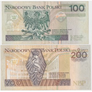 100 i 200 złotych 1994 - ZA - serie zastępcze (2szt)