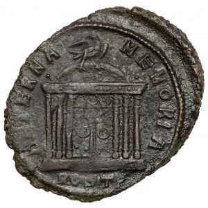 Divus Romulus, Follis, Ostia - geprägt während der Herrschaft von Maxentius (306-312 n. Chr.) - RARE