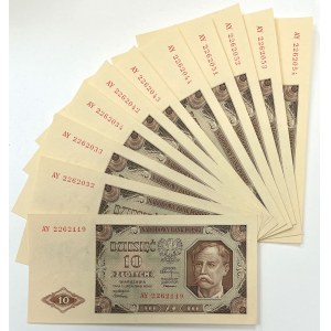 10 gold 1948 - AY - set (11pcs)