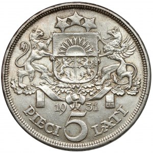 Latvia, 5 lati 1931
