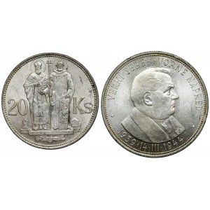 Słowacja, 20 i 50 korun 1941-1944, zestaw (2szt)