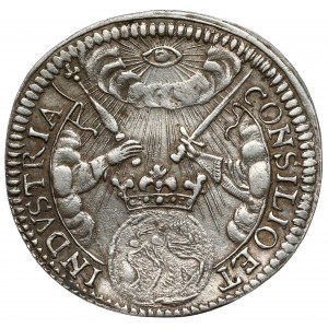 Austria, Leopold I, Żeton koronacyjny 1658 (ø18mm) - na Świętego Cesarza Rzymskiego