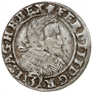 Schlesien, Ferdinand III, 3 krajcara 1638 MI, Wrocław