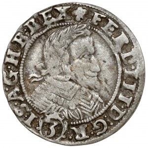 Silesia, Ferdinand III, 3 krajcary 1638 MI, Wrocław