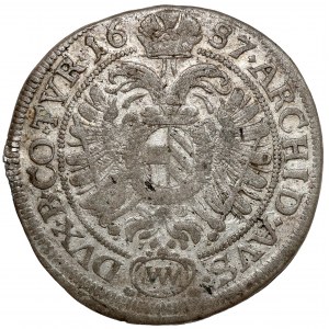 Austria, Leopold I, 6 krajcarów 1687 MM, Wiedeń