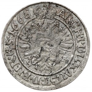 Śląsk, Leopold I, 3 krajcary 1665 SH, Wrocław