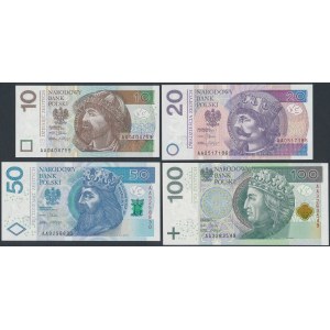 Set of 10 - £100 2012 - AA (4pcs)