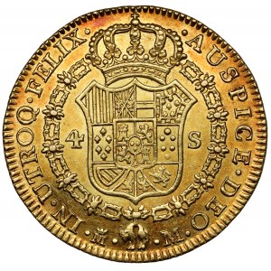 Spanien, Karl III., 4 Escudos 1788 M