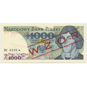 1.000 zł 1982 - WZÓR - DC 0000000 - No.0199