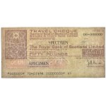 Scotland, Travelers Cheque SPECIMEN 50 Pounds