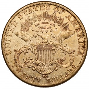 USA, 20 dolarów 1892 CC, Carson City - rare