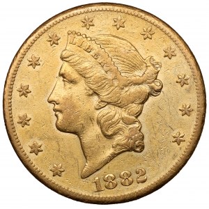 USA, 20 dollars 1882 CC, Carson City - rare