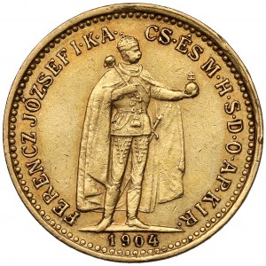 Ungarn, Franz Joseph I., 10 Kronen 1904 KB