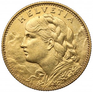 Szwajcaria, 10 franków 1913-B