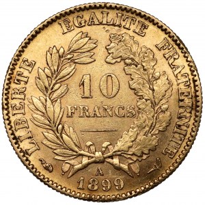 Frankreich, 10 Franken 1899-A