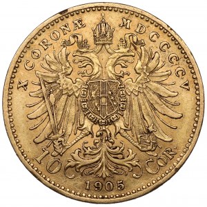 Austria, Franciszek Józef I, 10 koron 1905