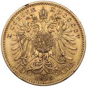 Austria, Franciszek Józef I, 10 koron 1905