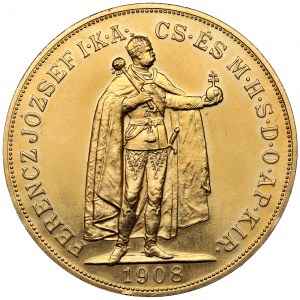 Węgry, Franciszek Józef I, 100 korona 1908 KB