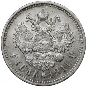 Russia, Nicholas II, Ruble 1911 EB